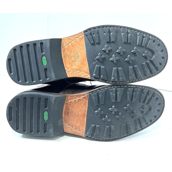 Timberland Earthkeepers Brown Leather Side Zip Lace Up Boots Men’s Size 12M LOOK - Picture 11 of 12